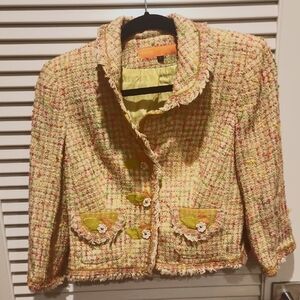 Cynthia Steffe Multicolor Tweed Jacket
